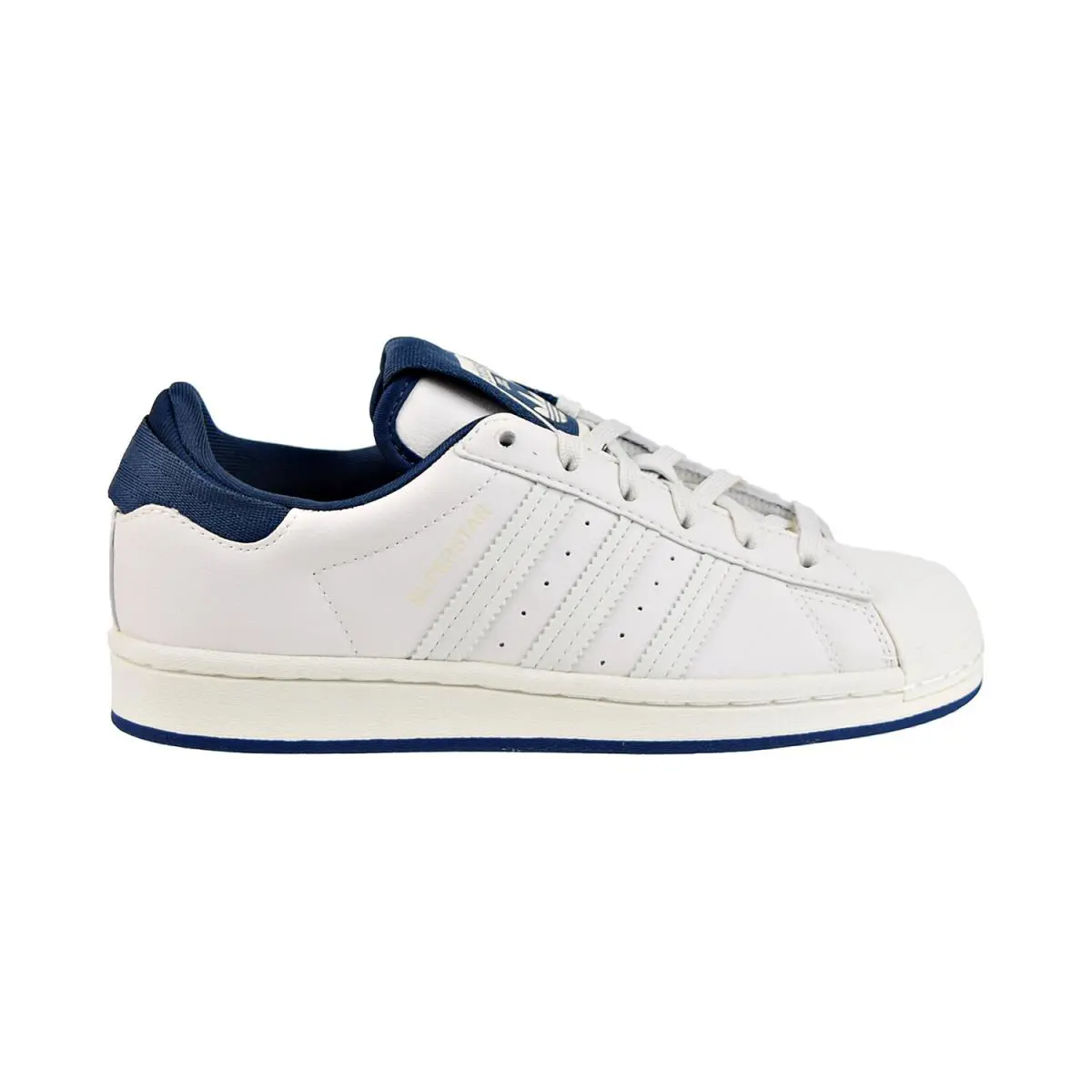 Adidas Superstar Big Kids` Shoes Chalk White-white Tint-crew Navy GX7286
