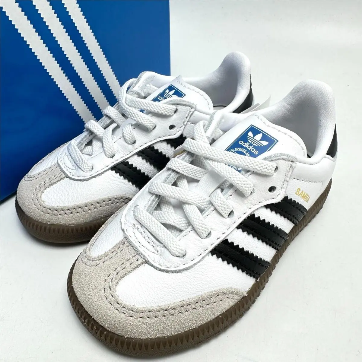 Adidas shoes - ADIDAS SAMBA OG EL I - Cloud White/Core Black/Gum 5