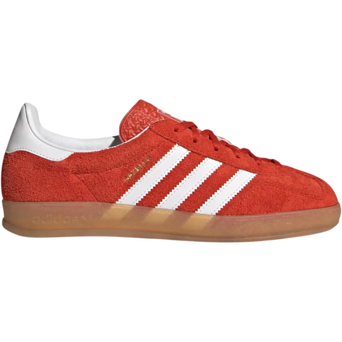 Originals Gazelle Indoor Women Sneaker Shoe US Size 6-11 Colors Bold Orange/Cloud White/Gum by Adidas