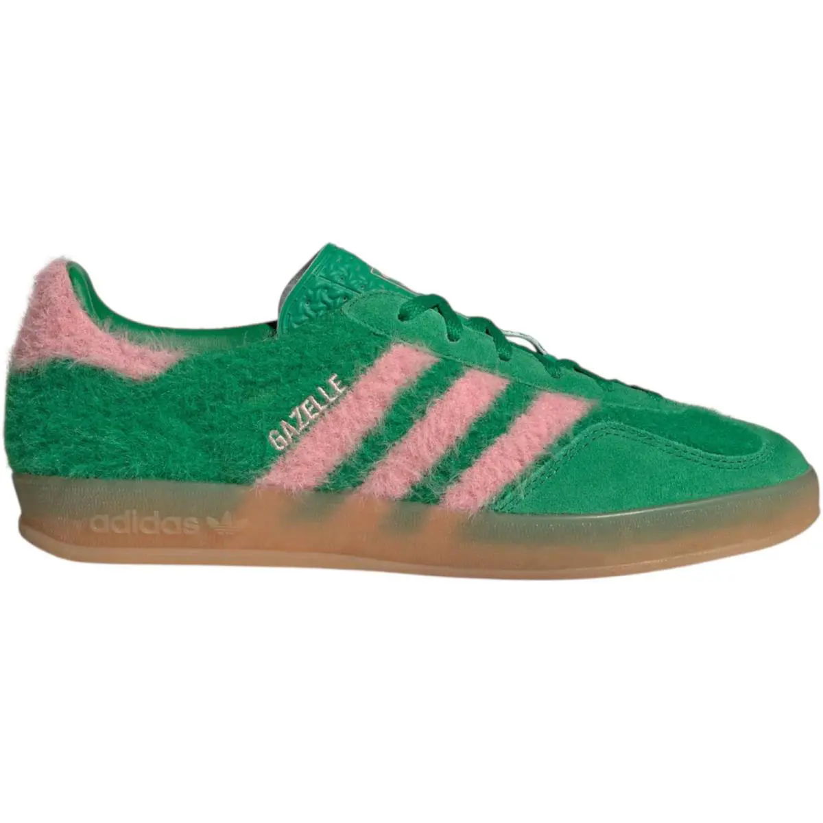 Originals Gazelle Indoor Women Sneaker Shoe US Size 6-11 Colors Green/Glow Pink/Gum by Adidas