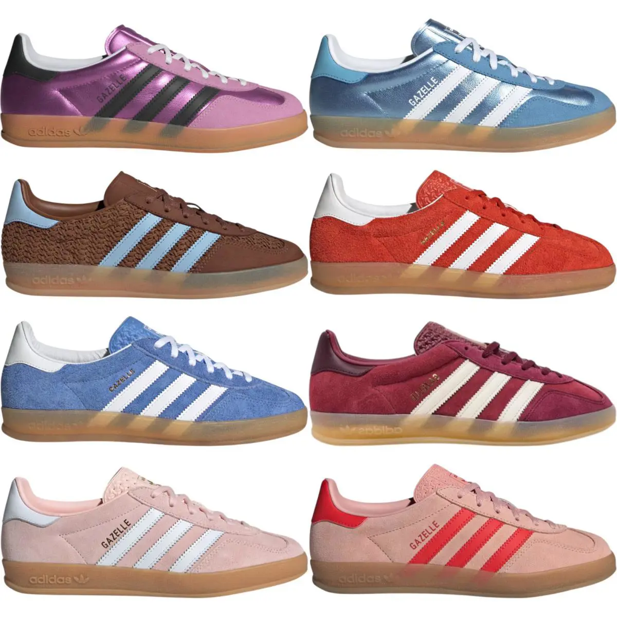 Adidas shoes - Adidas Originals Gazelle Indoor - Originals Gazelle Indoor - Aurora Ivy/Shock Pink/Gum 39