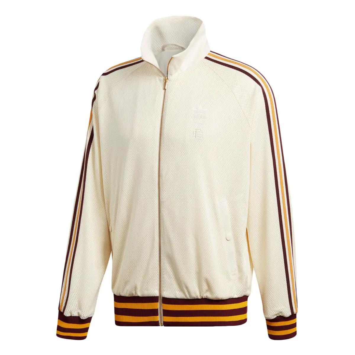 Adidas X Eric Emanuel Men`s Core White Warm Up Track Jacket DP2211 - Core White