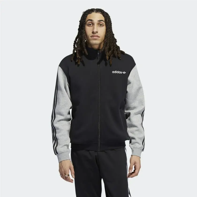 Adidas clothing - adidas Firebird - Firebird - H31265 - Black / Medium Grey Heather 7