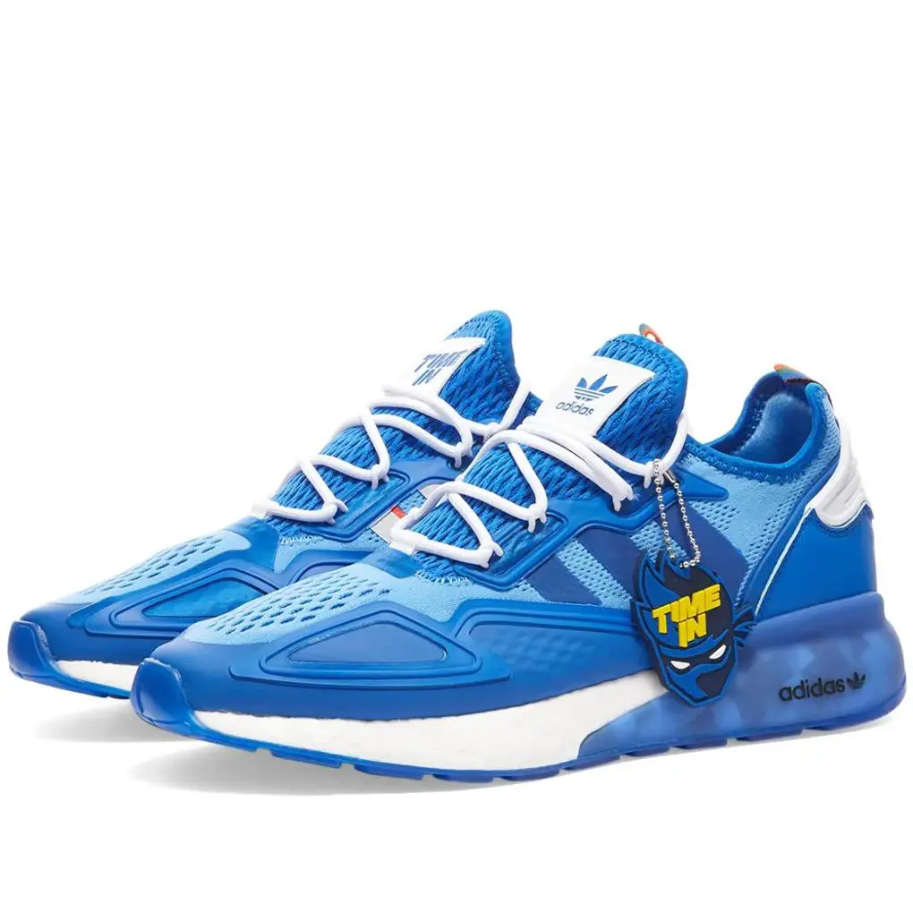 Adidas shoes - adidas ZX 2K - FZ1883 - Blue/Cloud White/Collegiate Green 1