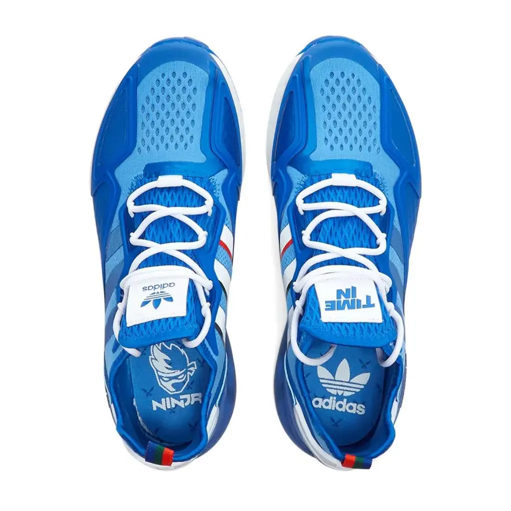 Adidas shoes - adidas ZX 2K - FZ1883 - Blue/Cloud White/Collegiate Green 4