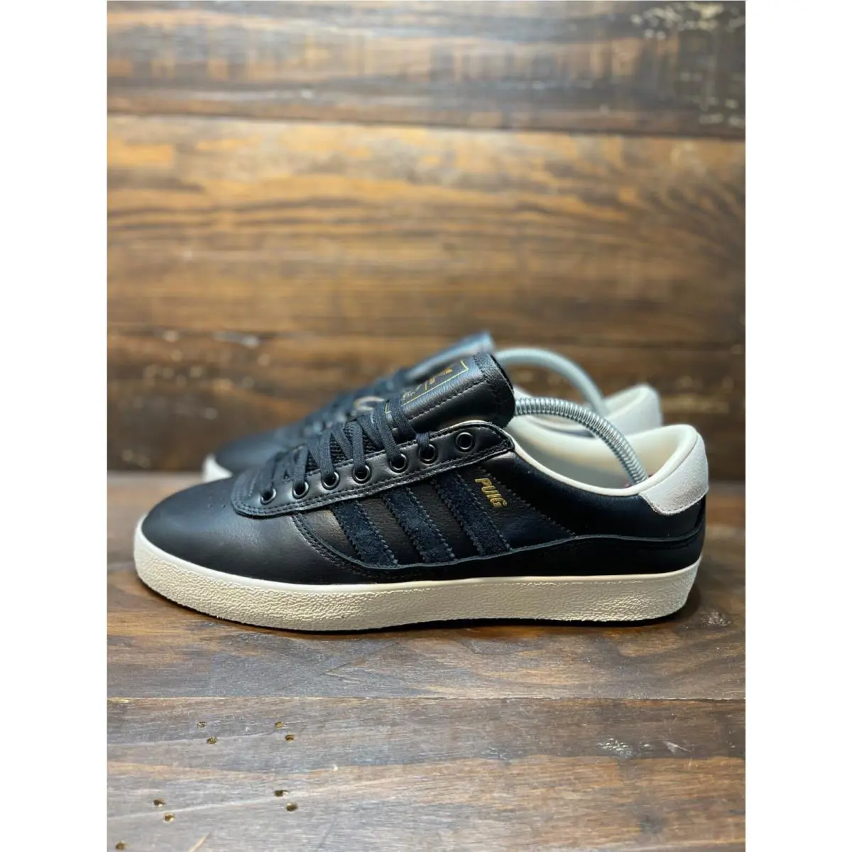 Adidas Puig Indoor Low Mens Skateboarding Shoes Black White ID1745 Multi Sz