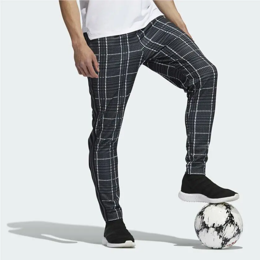 Adidas clothing - adidas Tiro Tartan - Tiro Tartan - HF2236 - Grey Five / Plaid 2
