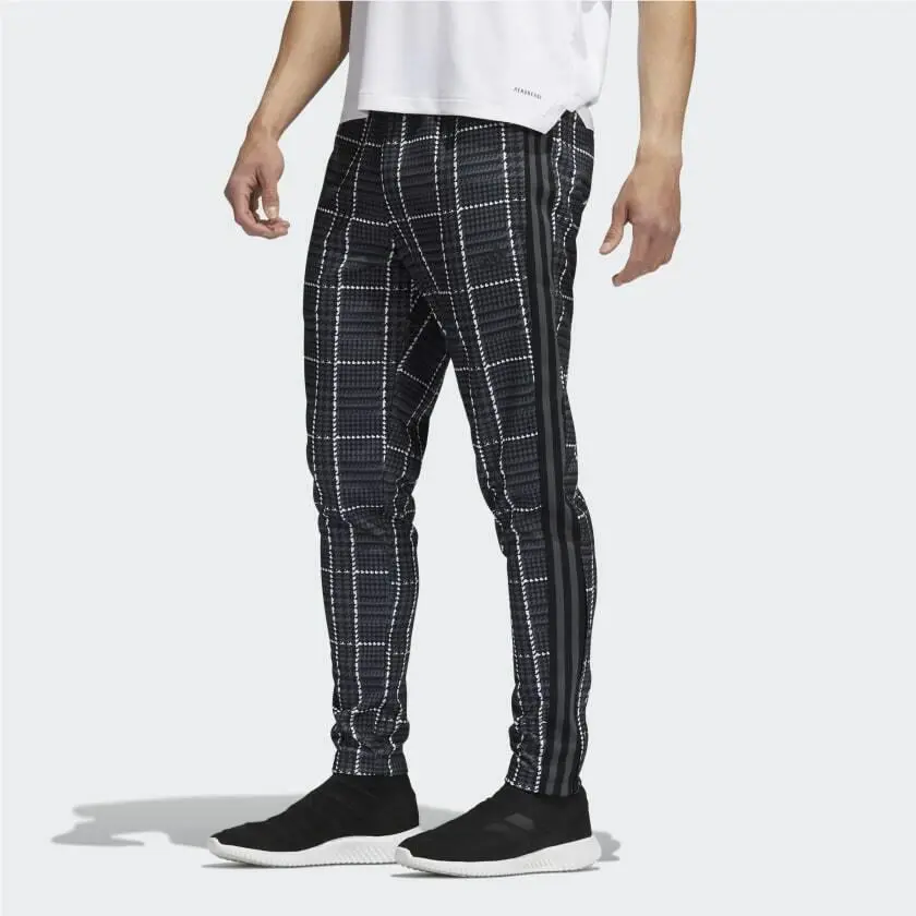 Adidas clothing - adidas Tiro Tartan - Tiro Tartan - HF2236 - Grey Five / Plaid 5
