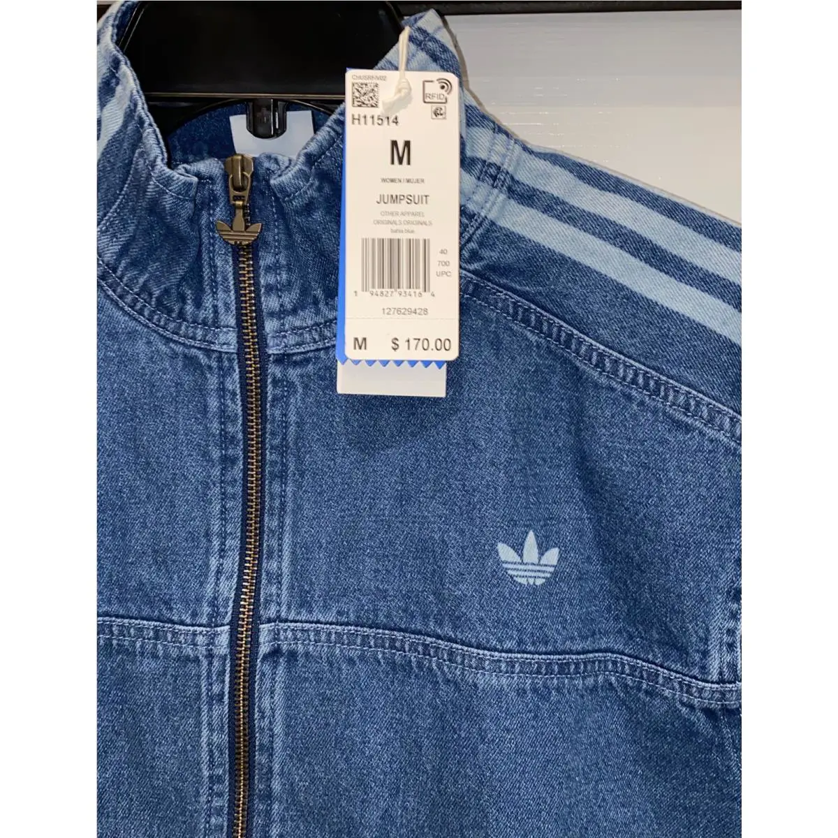 Adidas clothing - ADIDAS ORIGINALS Adicolor Denim Jumpsuit - H11514 - Blue 11