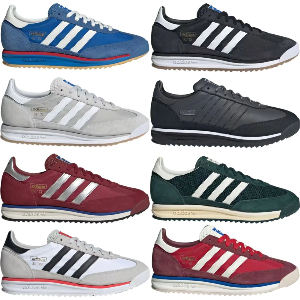 Adidas shoes - Adidas Originals SL 72 RS - Blue/Core White/Better Scarlet 27