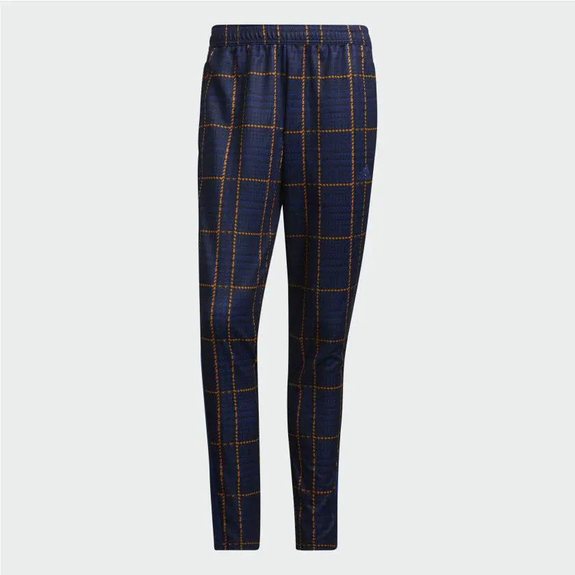 Adidas clothing - adidas Tiro Tartan - Tiro Tartan - HF2237 - Victory Blue / Plaid 1