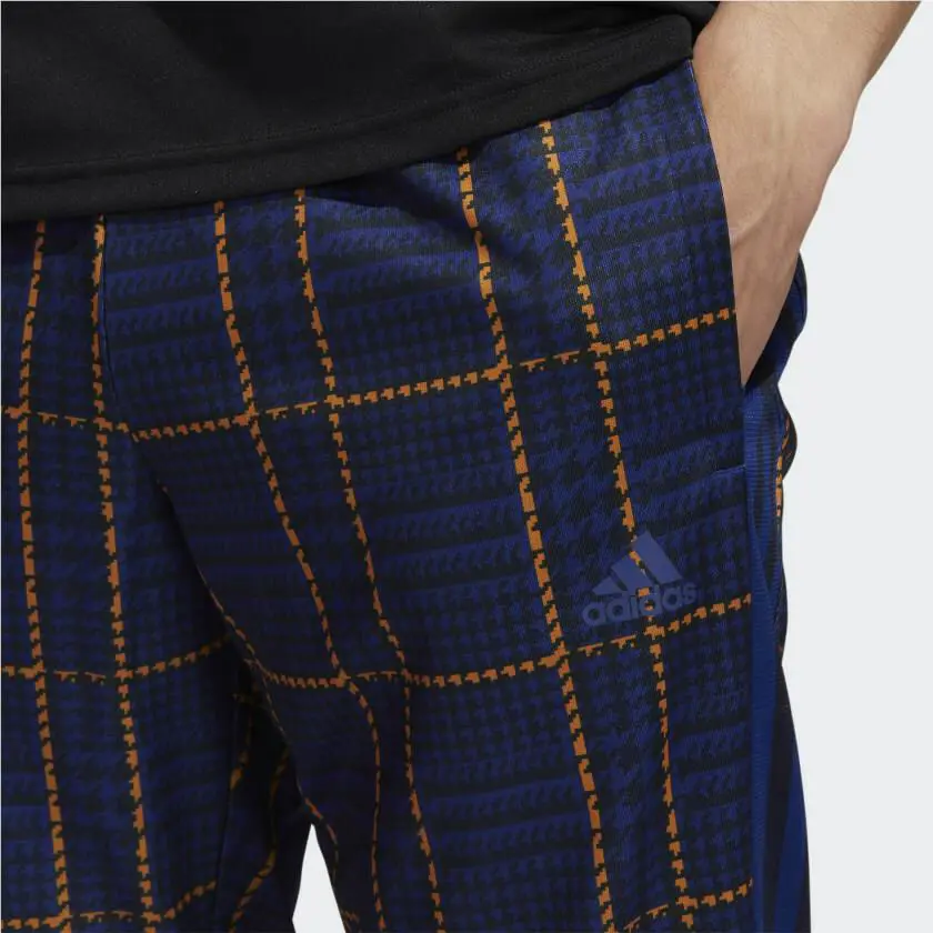 Adidas clothing - adidas Tiro Tartan - Tiro Tartan - HF2237 - Victory Blue / Plaid 3