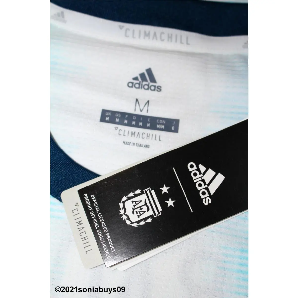 Adidas clothing - White / Light Aqua 3