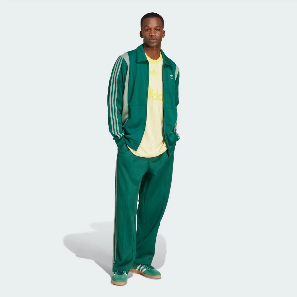 Adidas clothing - adidas Beckenbauer - Beckenbauer - JP1065 - Collegiate Green / Silver Green 1