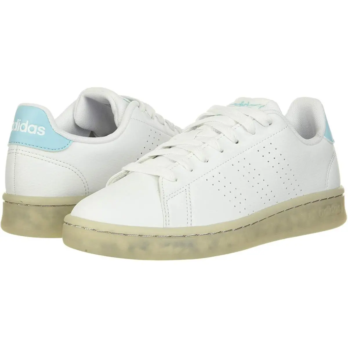 Adidas shoes - White/White/Hazy Sky 5