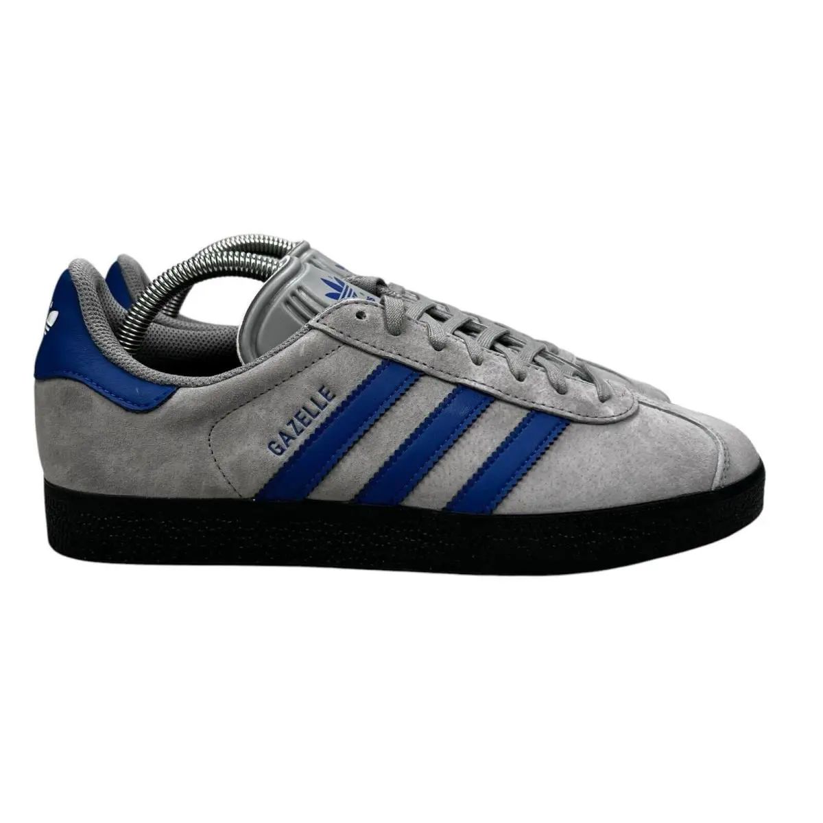Adidas Originals Gazelle Grey Collegiate Blue Shoes IH3815 Men`s Sizes 8.5 -10 - Gray