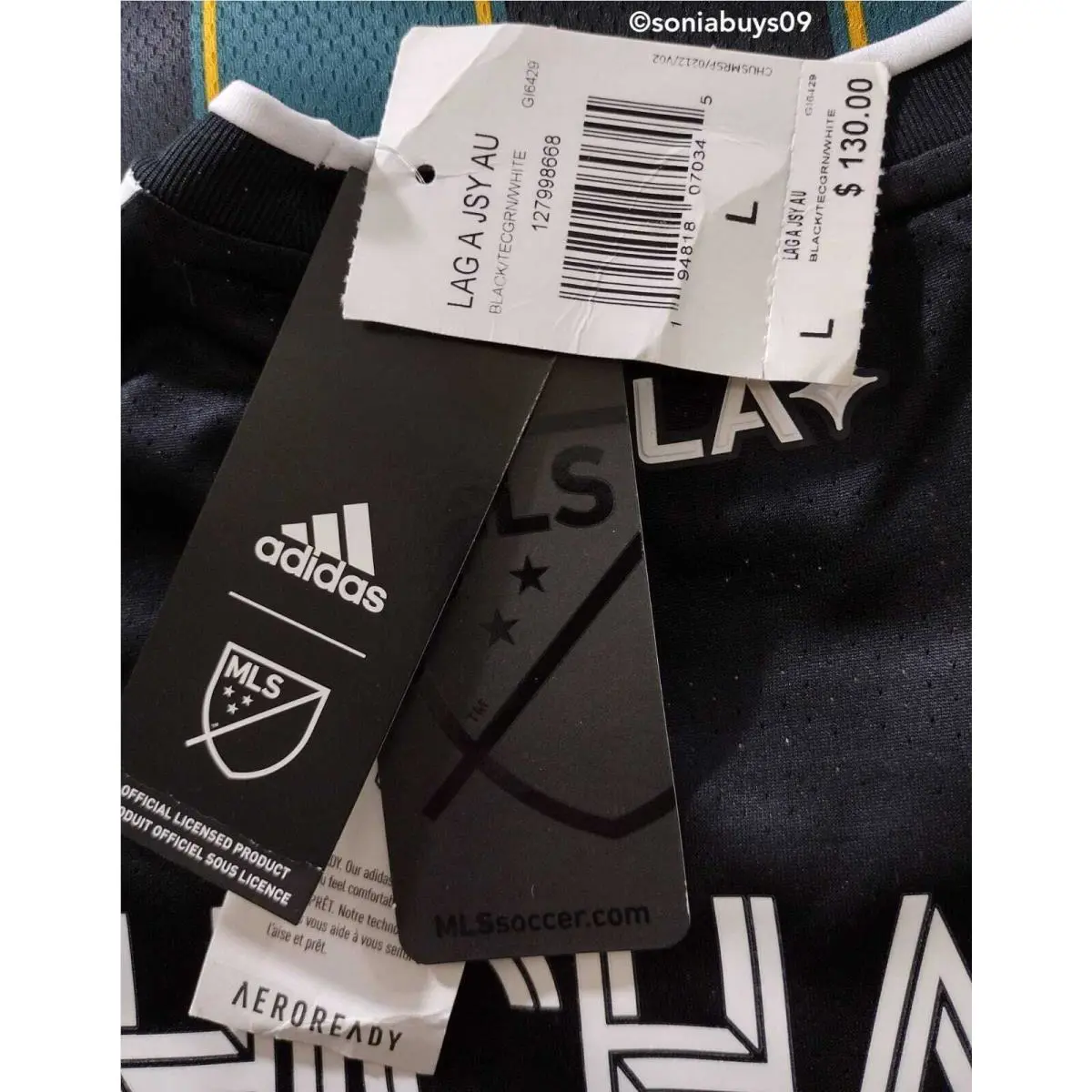 Adidas clothing - Black / Tech Green / White 10