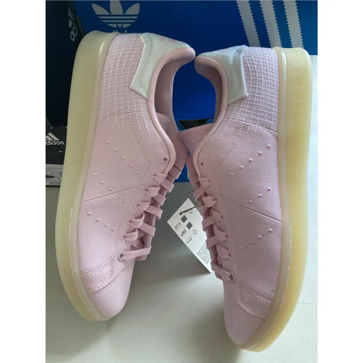 Adidas shoes - STAN SMITH PRIMEBLUE - STAN SMITH PRIMEBLUE - FX5685 - Clear Pink / Cloud White / Core Black 8