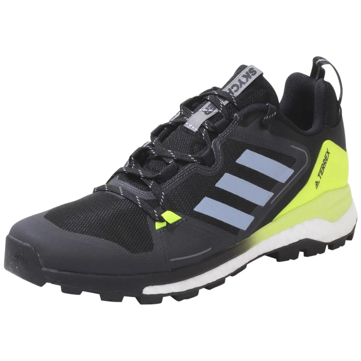 Adidas Men`s Terrex-Skychaser-2.0 Sneakers Hiking Shoes Black/grey/solar Yellow - Black