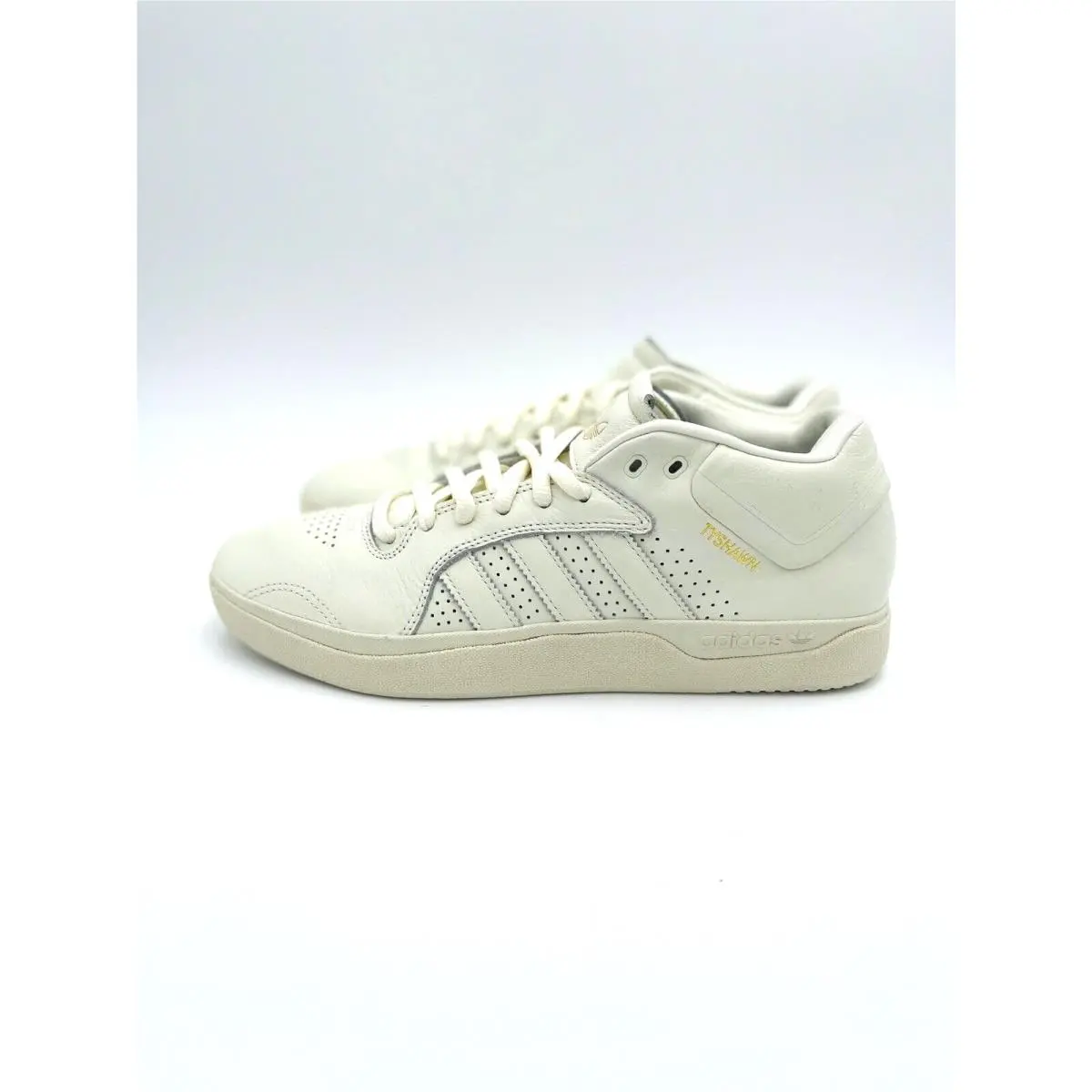 12.5 Mens Adidas Tyshawn Low Shoes Ivory / Blue Bird Shoes Sneakers IE3134