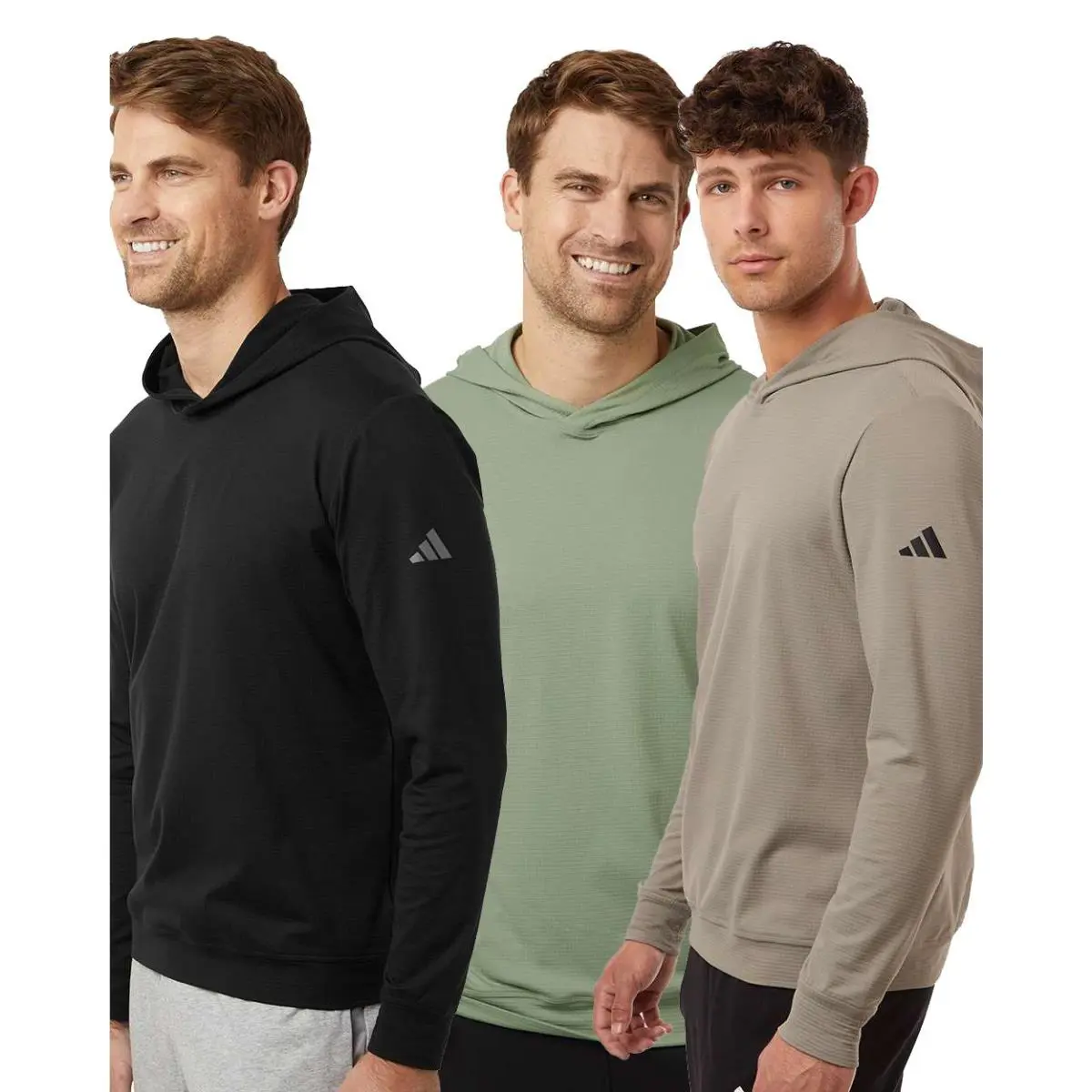 Adidas clothing - Black, Putty Beige, Silver Green, hooded: Silver Green 7