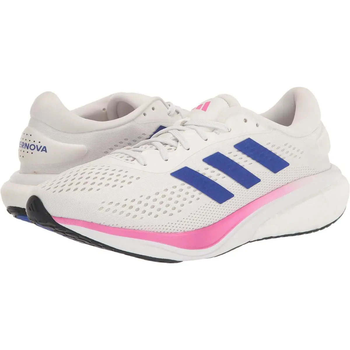 Adidas shoes - White, Lucid Blue, Lucid Fuchsia 2