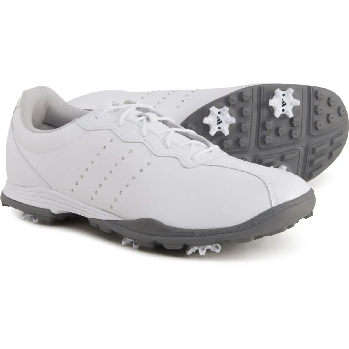 Adidas Women`s W Adipure DC Golf Shoe Ftwr White/silver - White