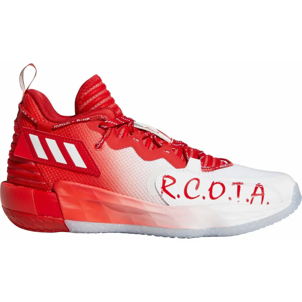 Adidas Dame 7 Extply Red White Athletic Basketball Shoes Men Size - Red