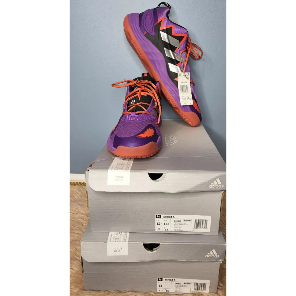 Adidas shoes - adidas Exhibit A - Exhibit - Purple / Red 0