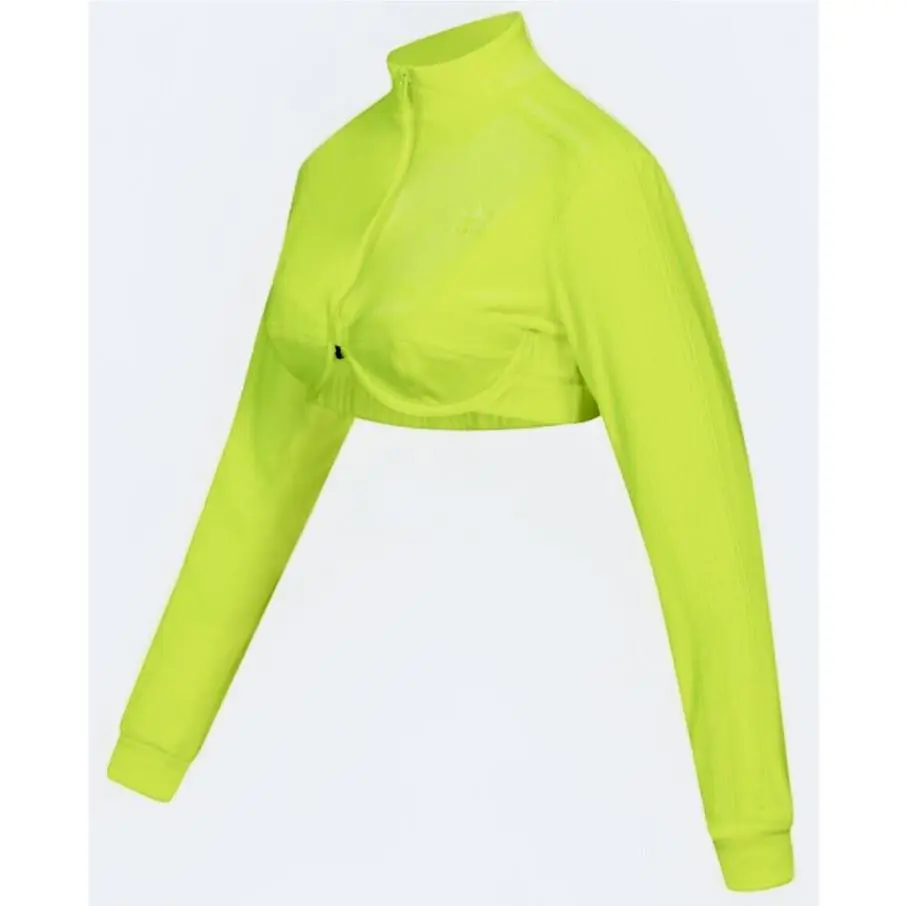 Adidas clothing - Adidas X Jeremy Scott Velour Cropped Track Top - H50968 - Yellow 6