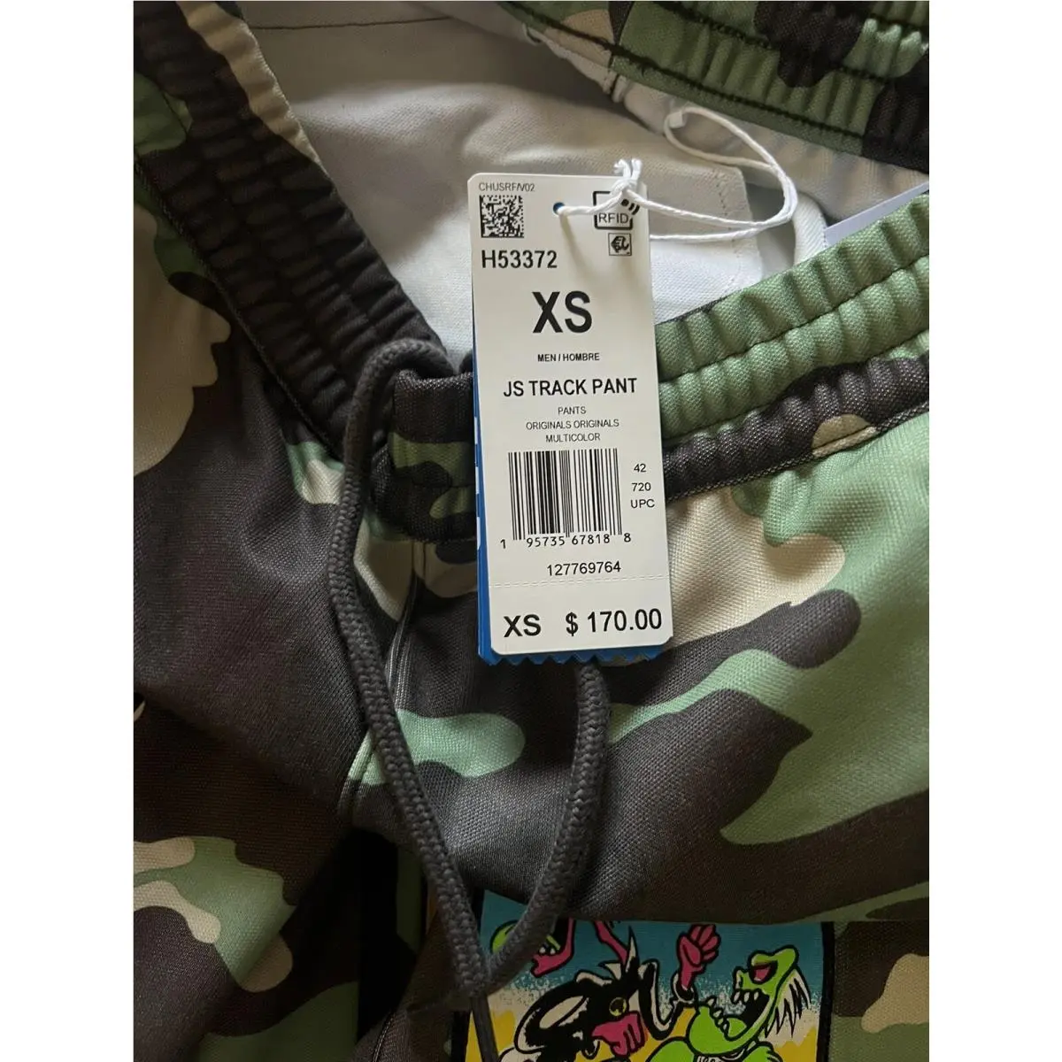 Adidas clothing - JEREMY SCOTT TRACK PANTS - JEREMY SCOTT TRACK PANTS - H53372 - Camo 1