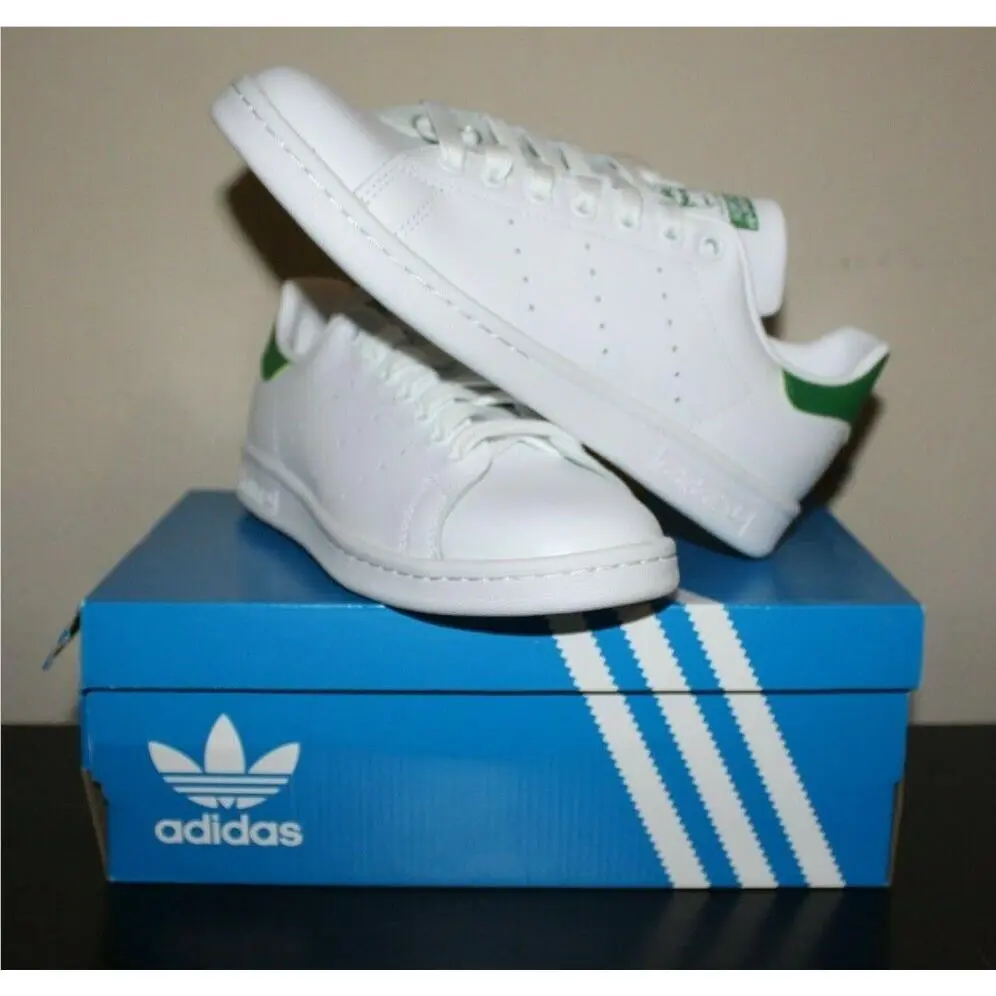 Adidas B24105 Womens Stan Smith White/cloud White/green Fashion Sneaker Sz 7