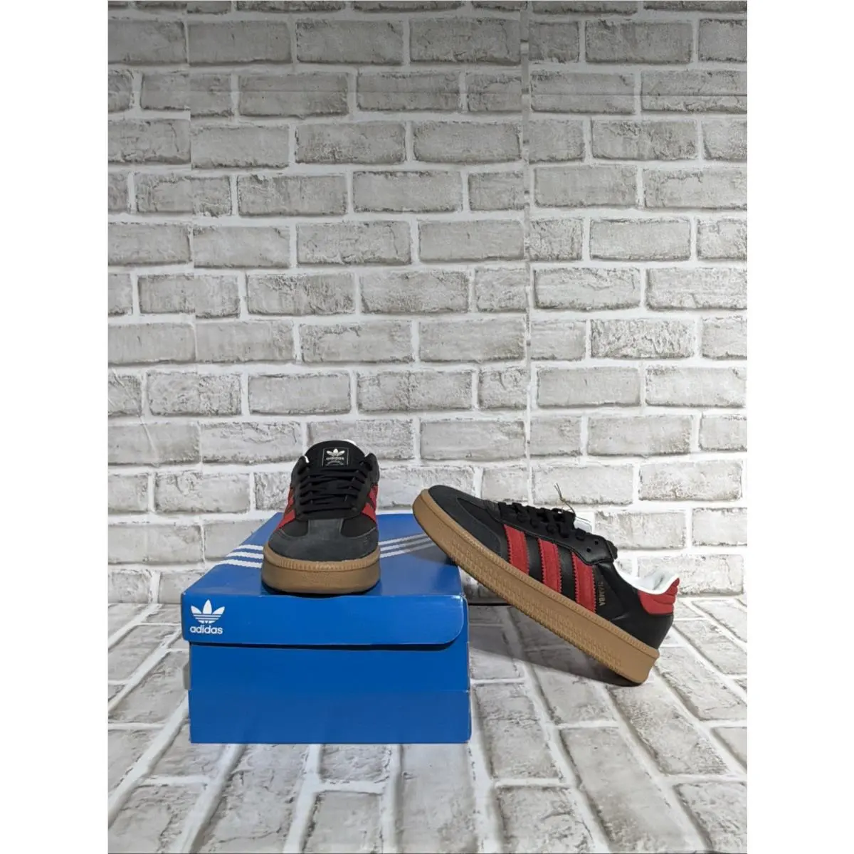 Adidas Samba Xlg Black Red Gum Casual Men’s Sneaker IE9178 Sz 7.5