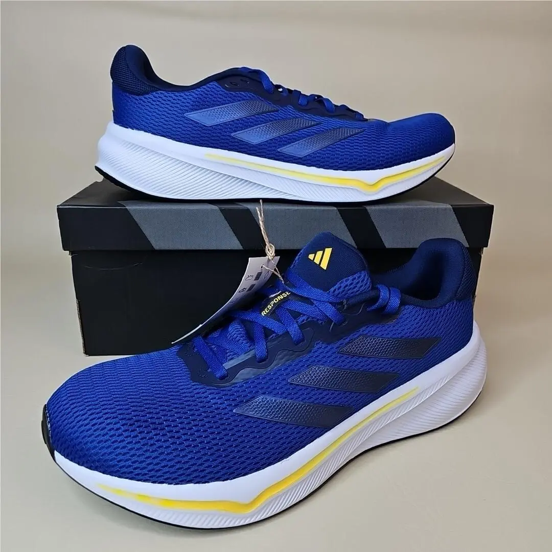 Adidas Response Running Shoes Men’s 10 Royal Blue Course A Pied IF8597 - Blue