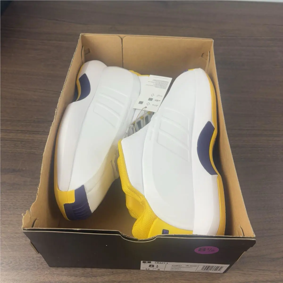Adidas shoes - adidas Crazy 1 - Crazy - GY8947 - White Purple Yellow 6