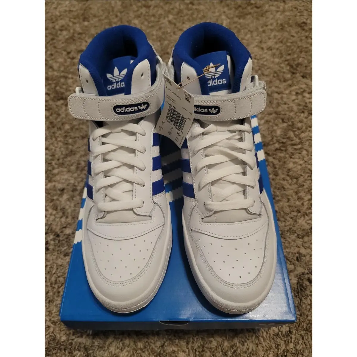 Adidas shoes - Forum Mid - Forum Mid - FY4976 - White/Blue 8
