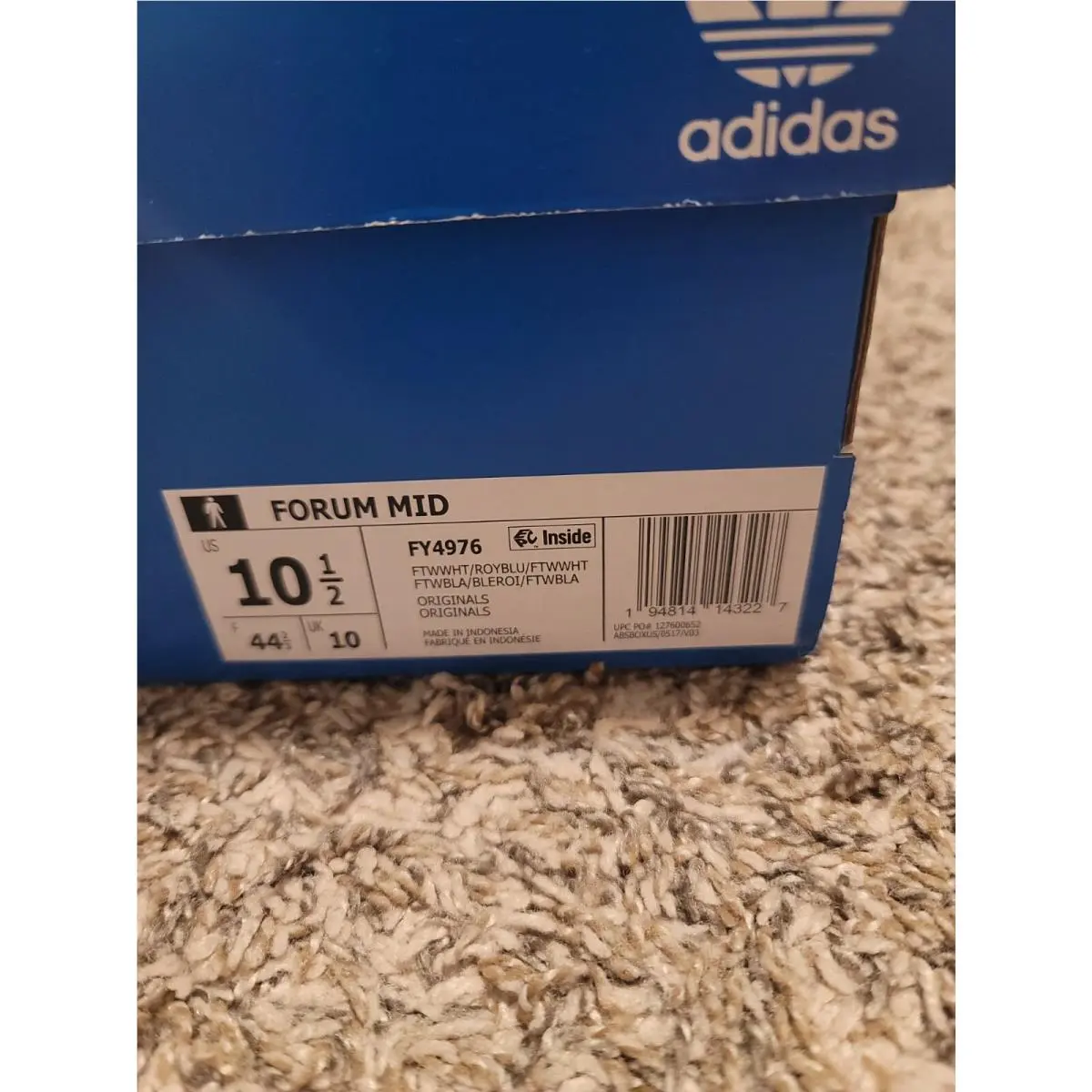 Adidas shoes - Forum Mid - Forum Mid - FY4976 - White/Blue 9