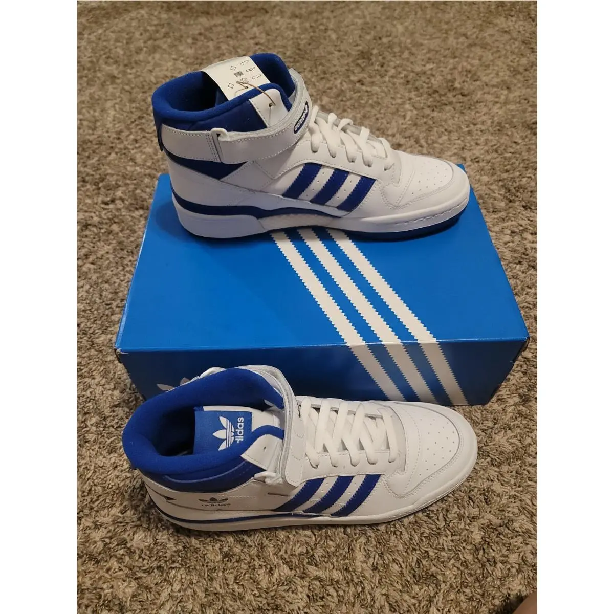 Adidas shoes - Forum Mid - Forum Mid - FY4976 - White/Blue 1