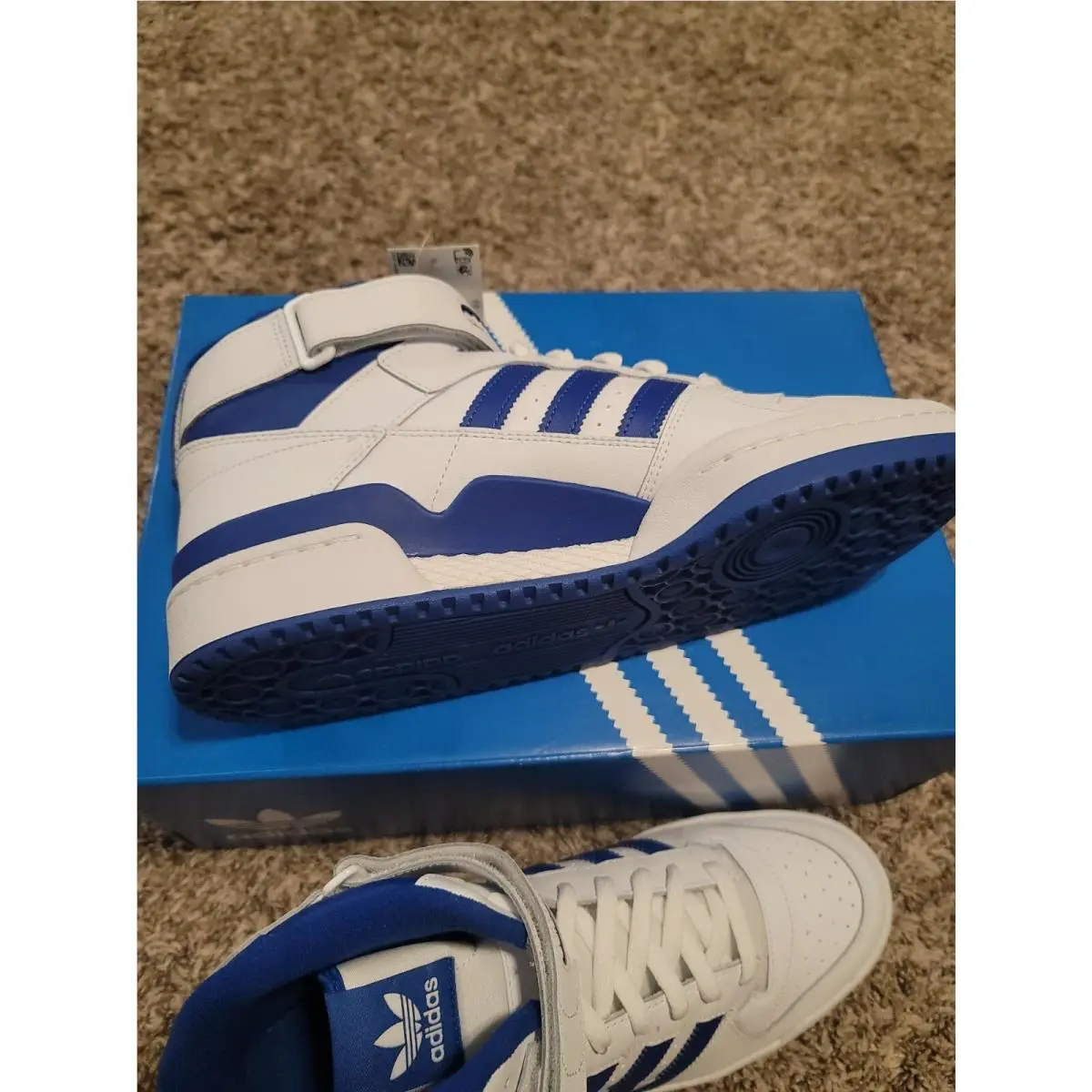 Adidas shoes - Forum Mid - Forum Mid - FY4976 - White/Blue 3