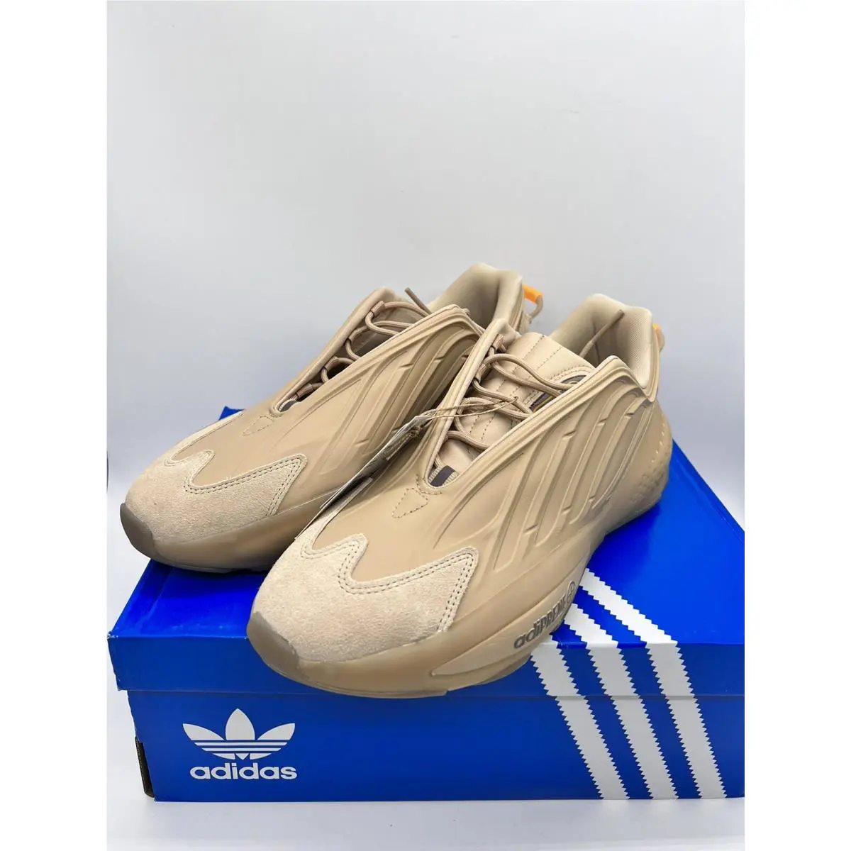 Men Adidas Originals Ozrah Casual Shoes Size 9.5 Tan Beige Brown GX3240
