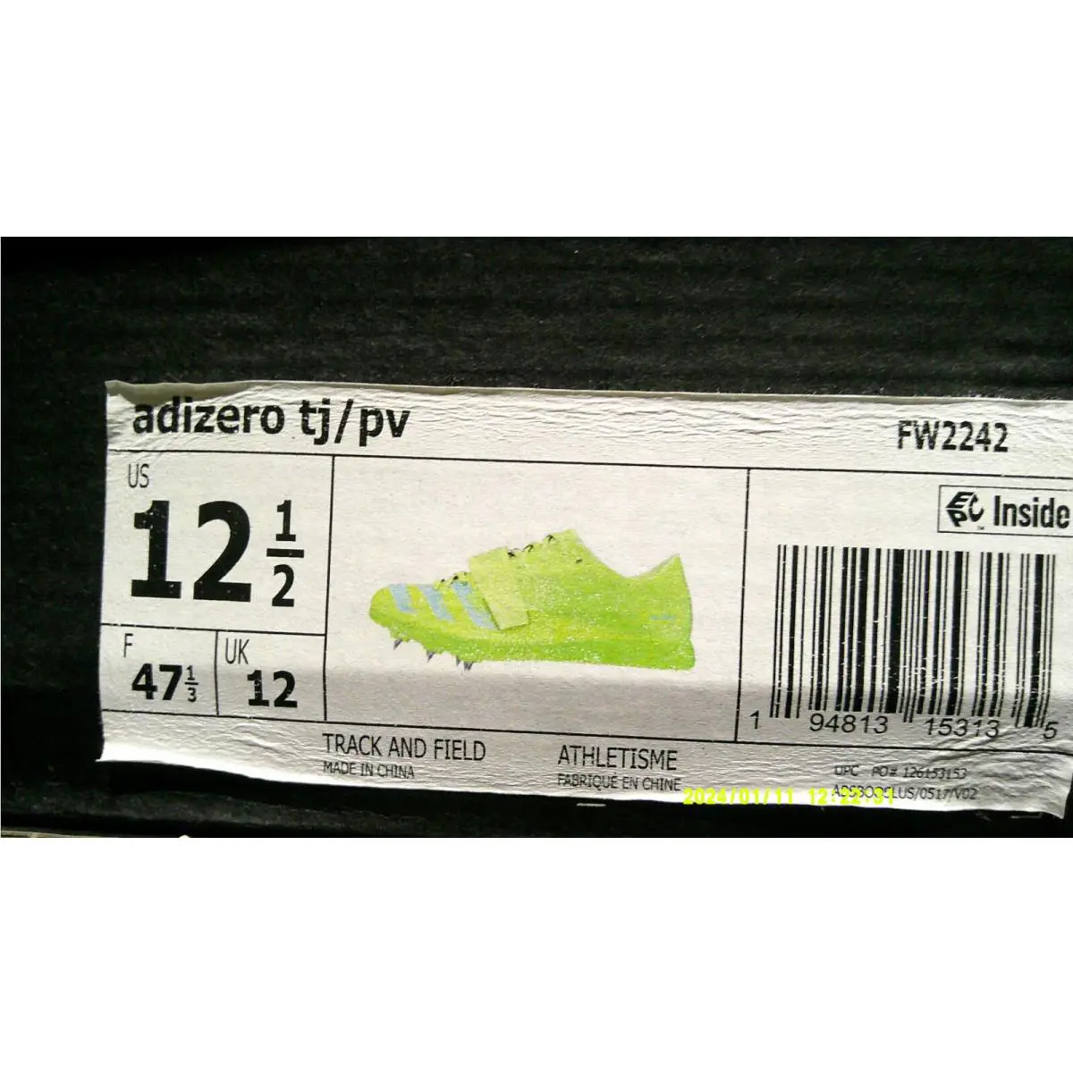 Adidas shoes - adidas AdiZero Triple Jump - AdiZero Triple Jump - FW2242 - Green 9