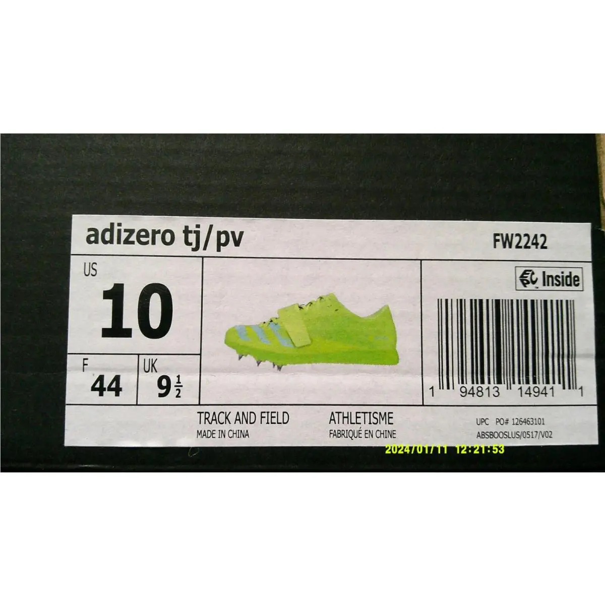 Adidas shoes - adidas AdiZero Triple Jump - AdiZero Triple Jump - FW2242 - Green 9