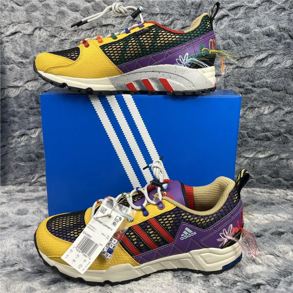 Adidas x Sean Wotherspoon Eqt Support 93 Bold Gold/purple GX3893 Men Size 10