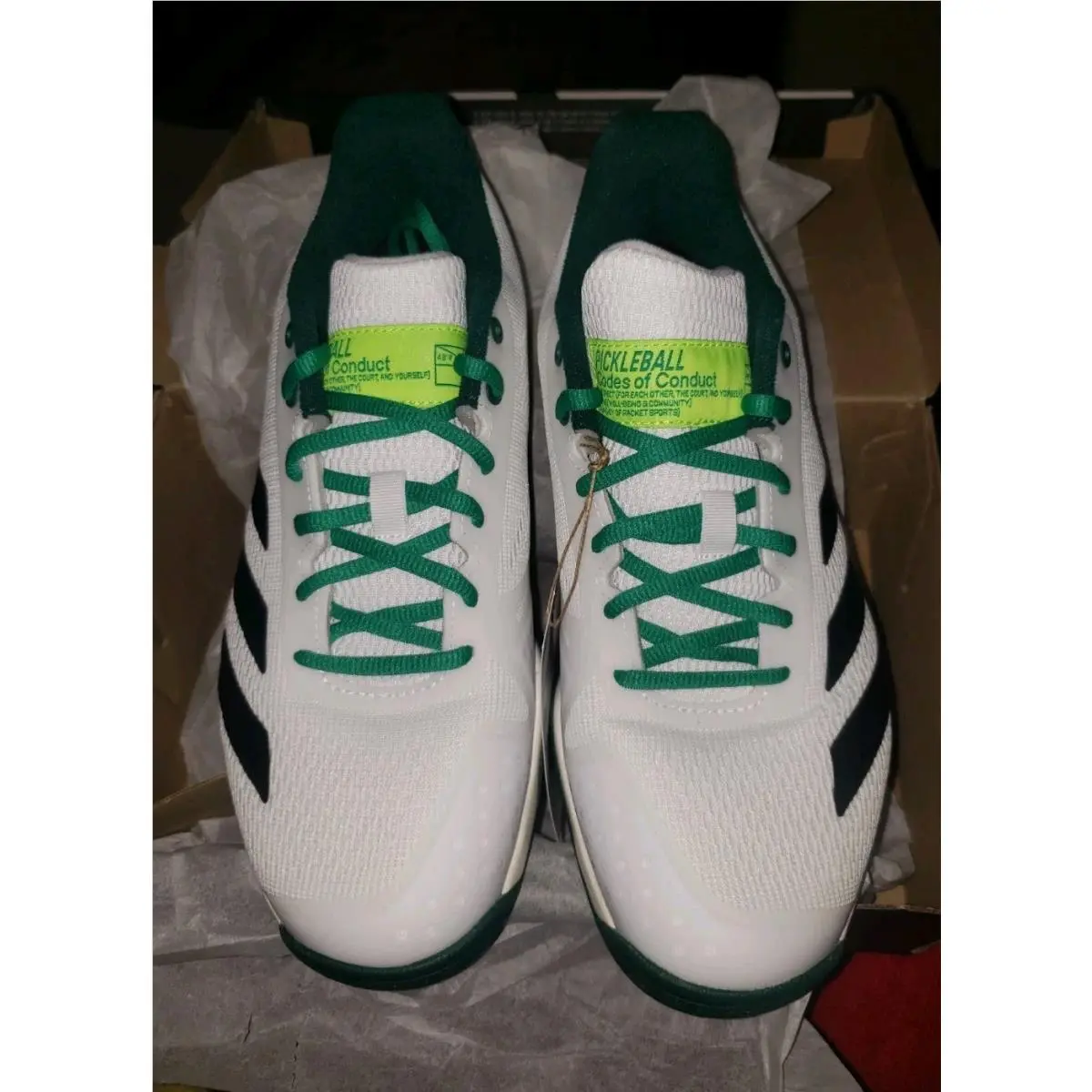 Adidas shoes - Courtflash Pickleball JQ0695 - Courtflash Pickleball - JQ0695 - White (UPC: 197621766351) 12