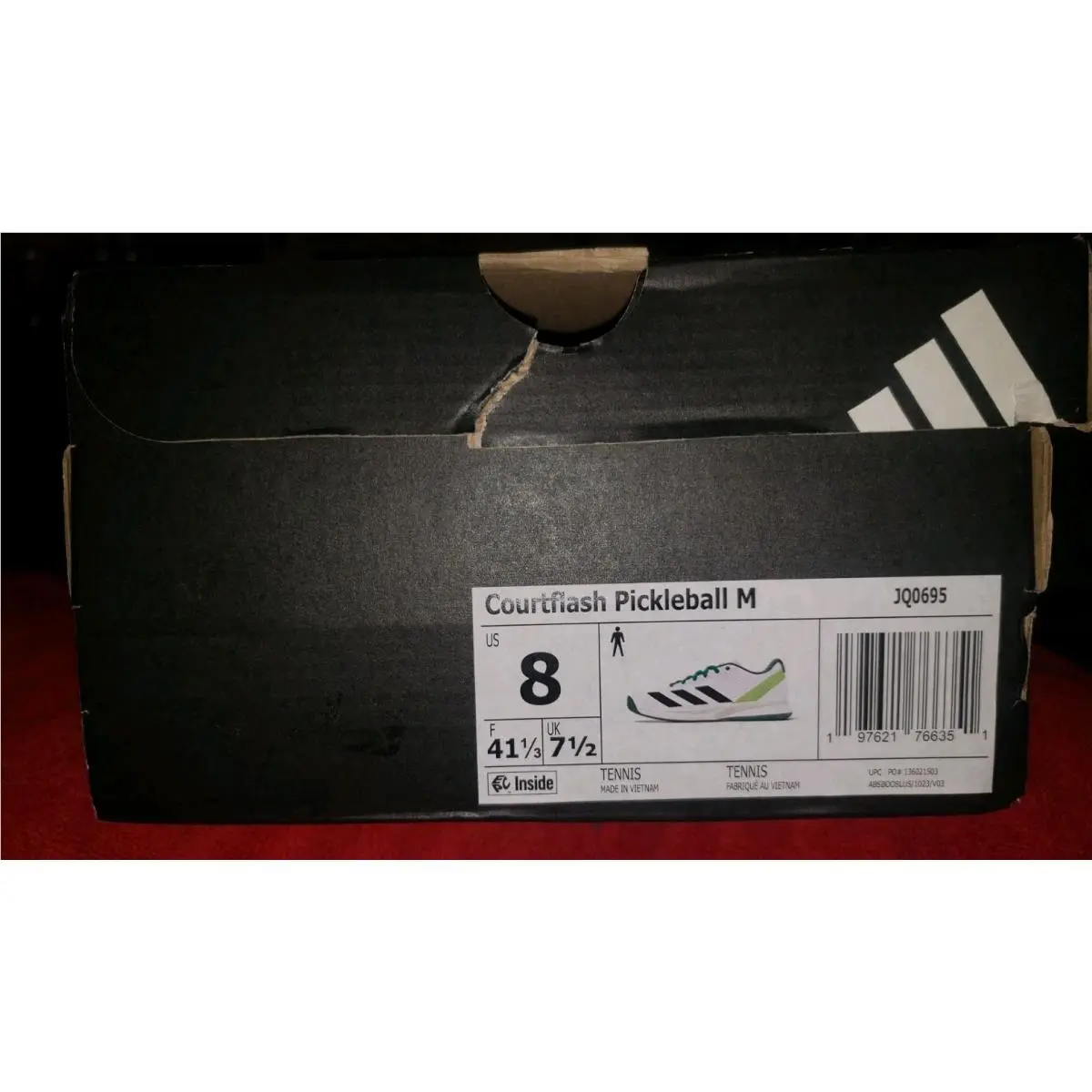 Adidas shoes - Courtflash Pickleball JQ0695 - Courtflash Pickleball - JQ0695 - White (UPC: 197621766351) 15