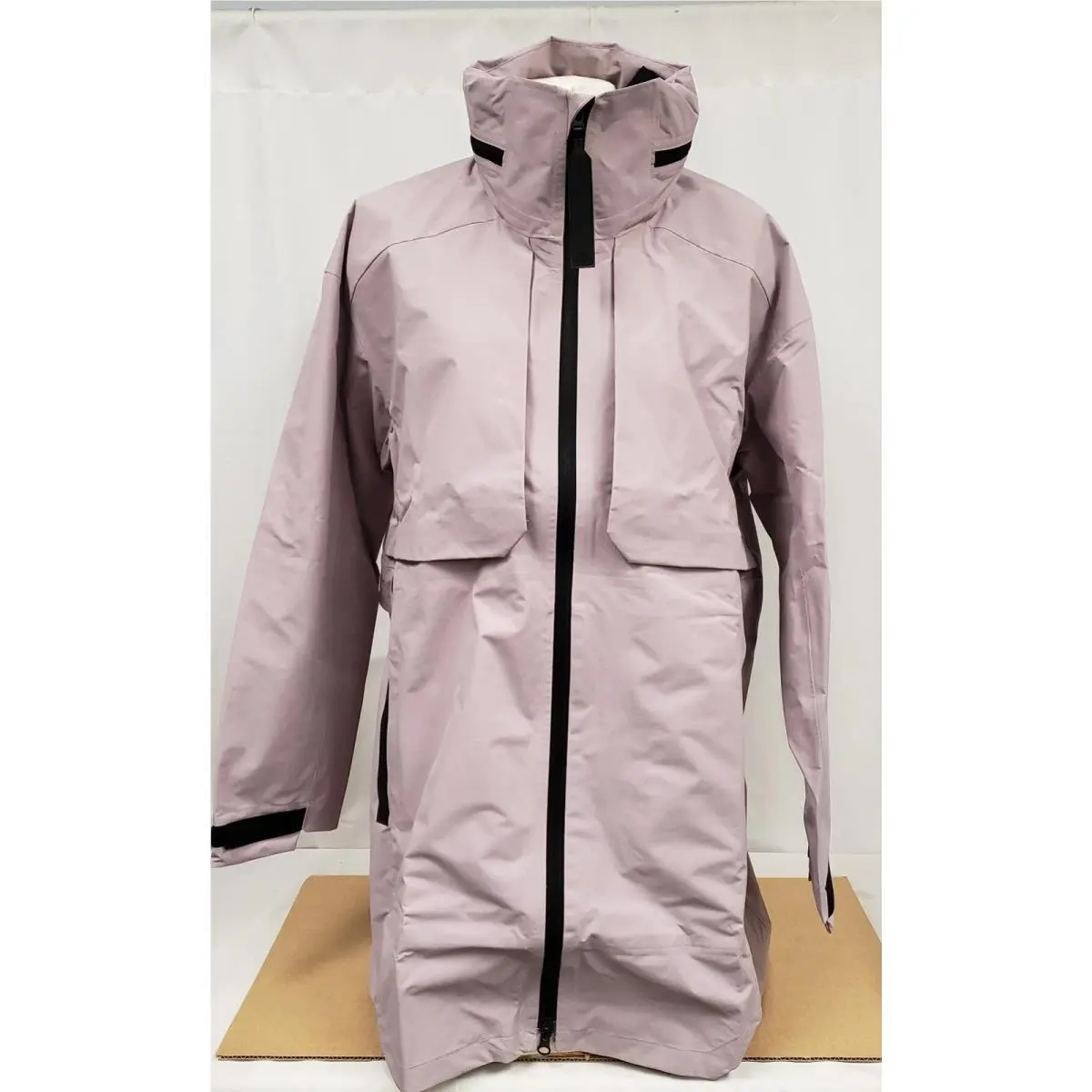 Adidas Myshelter Waterproof Trench Hood Rain Jacket Purple IR6158 Women`s S