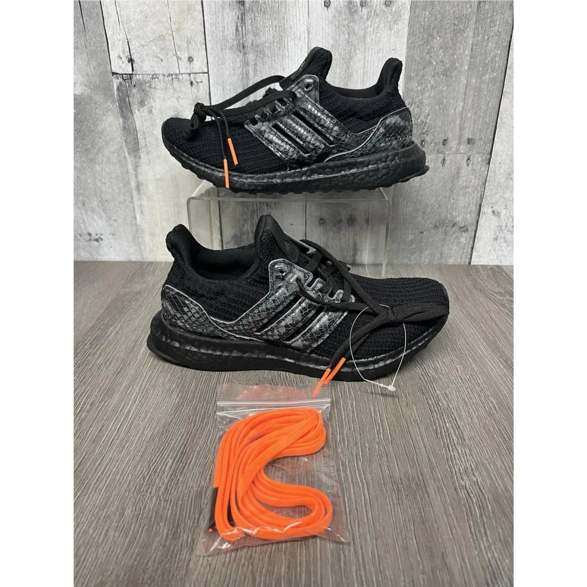Adidas Ultraboost Dna Animal Pack Black Python Sneakers Size 4
