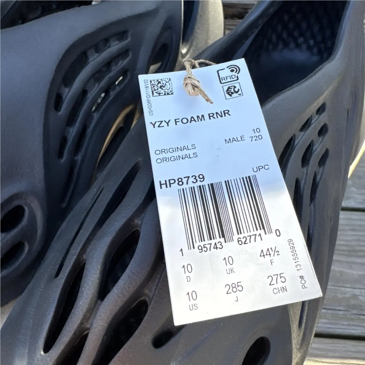 Adidas shoes - adidas Yeezy Foam RNNR - Yeezy Foam RNNR - HP8739 - Black 0