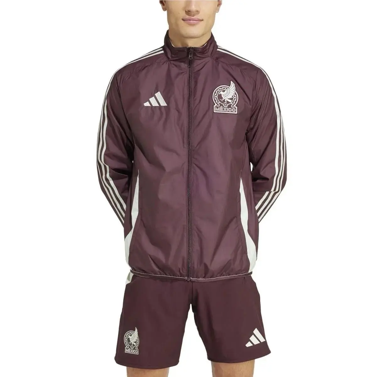 Adidas clothing - IW2922 - IW2922 - Dark Burgundy / Linen Green 3