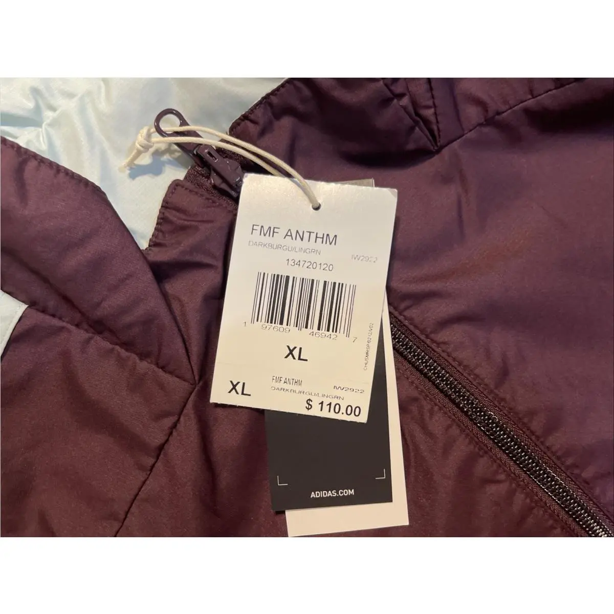 Adidas clothing - IW2922 - IW2922 - Dark Burgundy / Linen Green 5